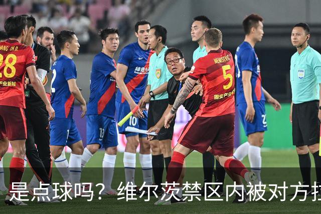 是点球吗？维尔茨禁区内被对方拉拽后倒地，主裁判没有表示